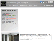 Tablet Screenshot of cloison.ltech-alu.com